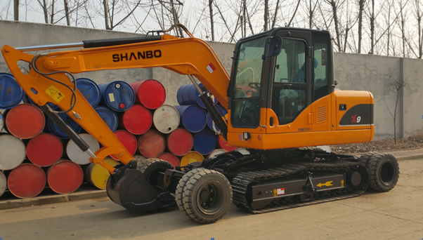 X9 Wheeled Crawler Excavator.