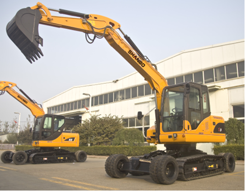 X9 Wheeled Crawler Excavator.