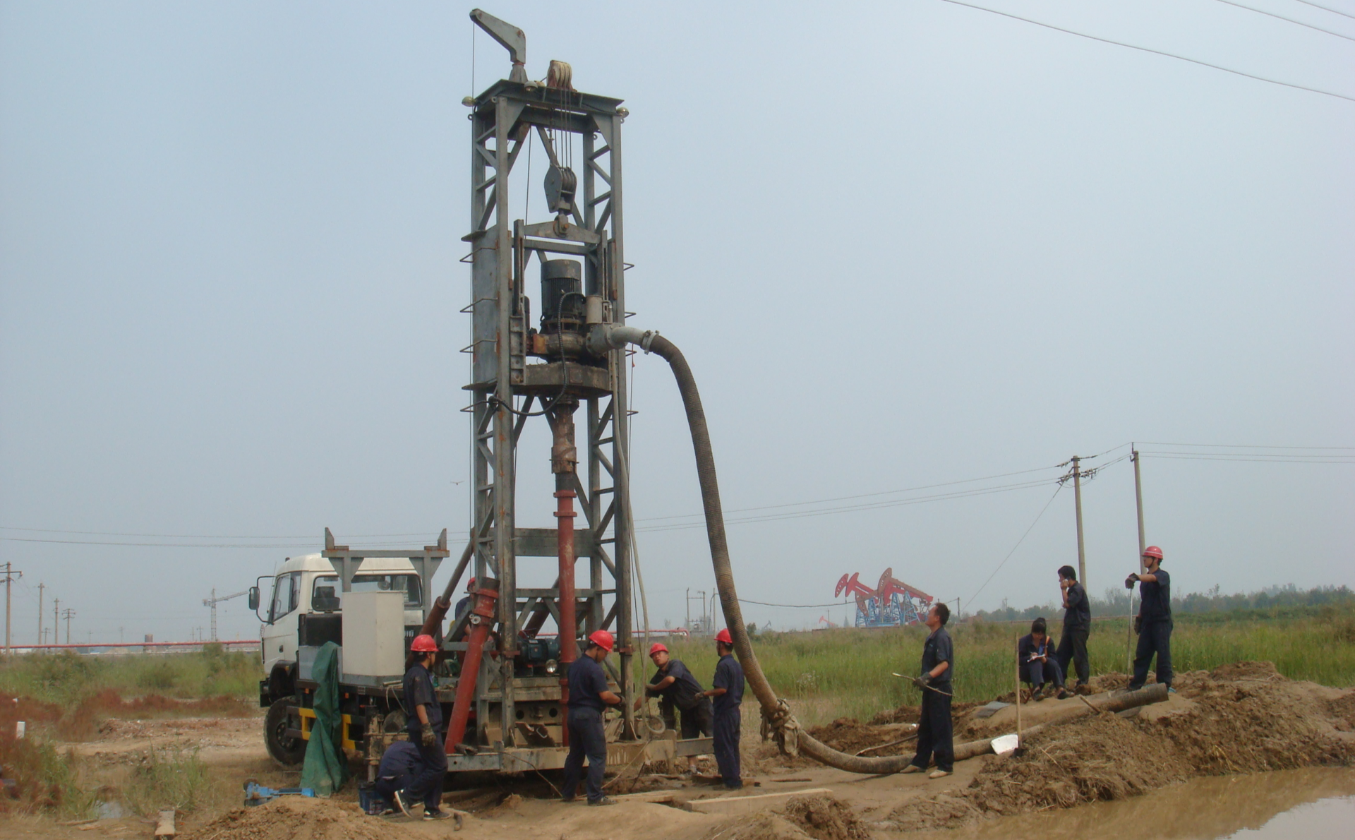 Construction of Shanbo Drilling Rig in Uzbekistan.