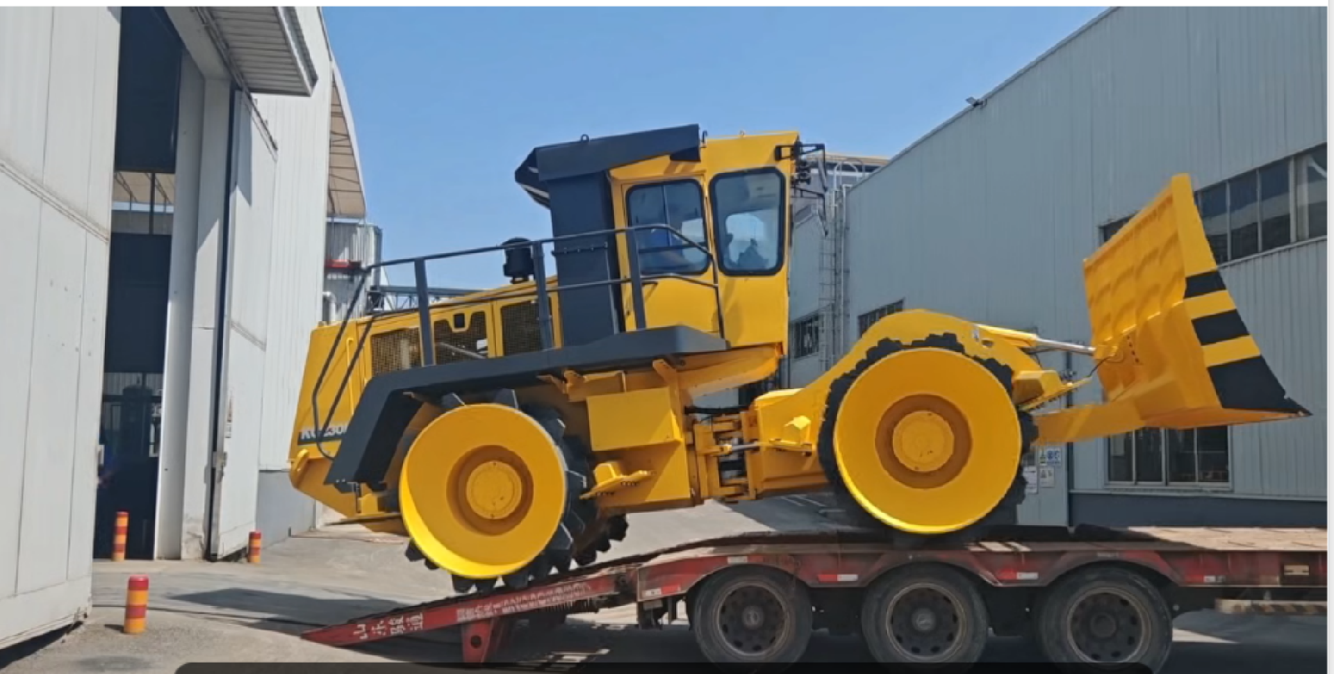 Trash compactor successfully departed for the port.